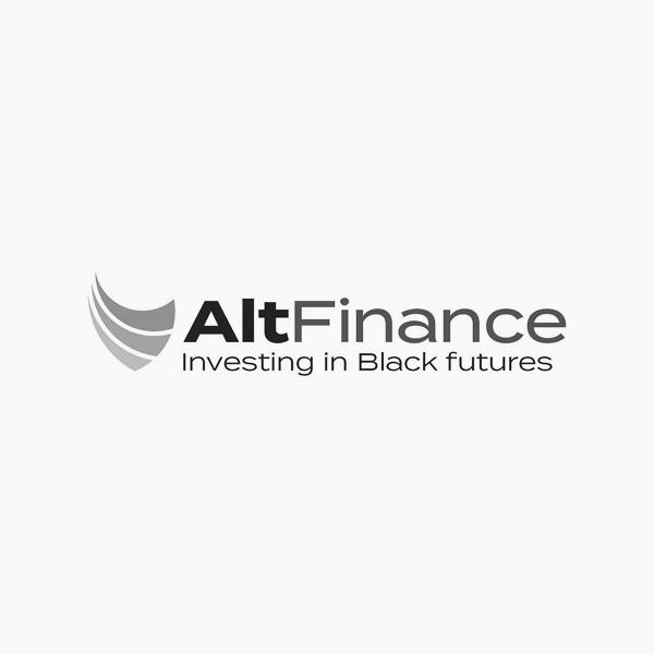 Alt Finance black and white logo