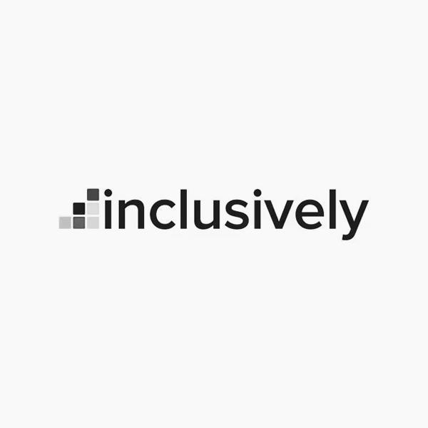 inclusively black and white logo