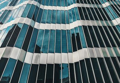 wavy modern building facade